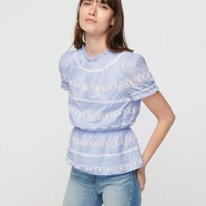 NWT J.Crew Daisy Peplum Top